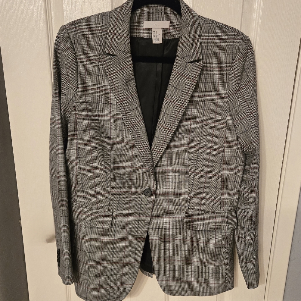 H & M Plaid Blazer